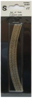 270091-S-EH - Confezione 12 stecche curve Tasti pre-tagliati Jumbo per chitarra