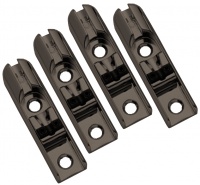  BB214 BK - Set 4 sellette singole ponte per basso elettrico - Nere