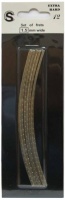 FRF252140-S-EH - Confezione 12 stecche curve Tasti pre-tagliati Frill Type Medium-Jumbo per chitarra