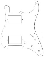 PG-9595-035 - Battipenna per chitarra elettrica tipo Strato - Bianco