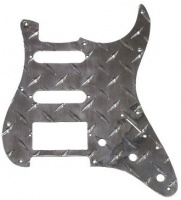 PG-0995-033  Battipenna per chitarra elettrica tipo Strato  Alluminio Cromato